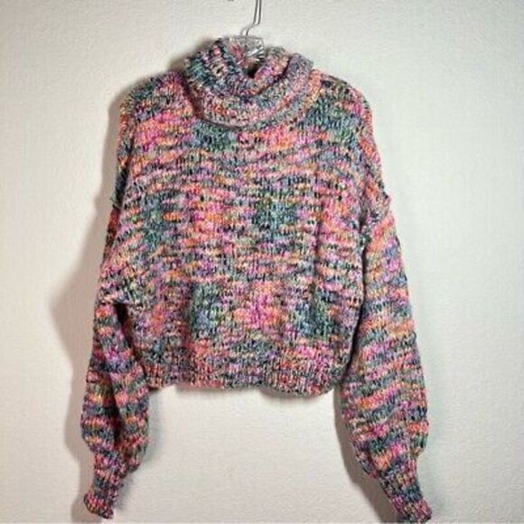Wild Fable Womens Cropped Turtleneck Pullover Sweater Size M‎ Knitted Pullover - Picture 1 of 7
